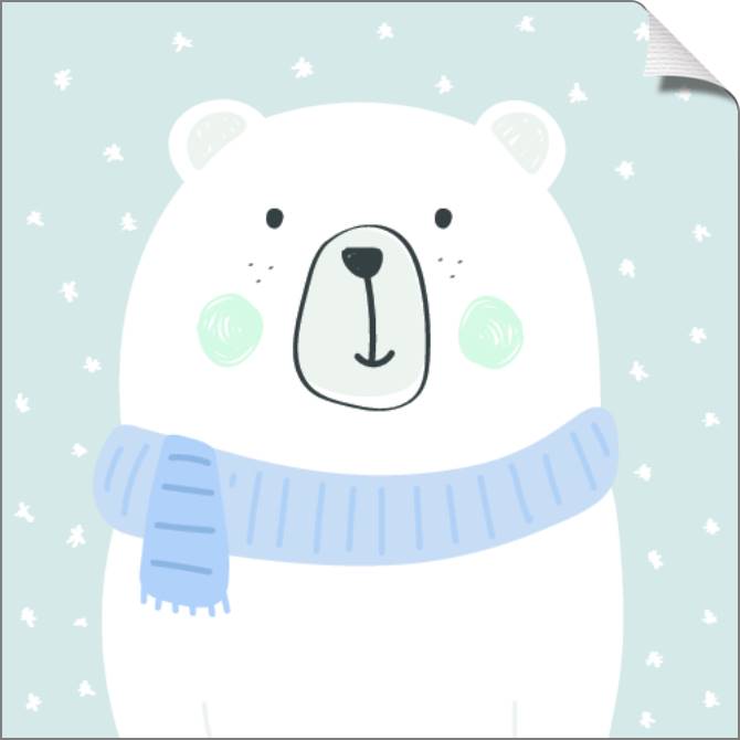 Купить и печать на заказ Картины на холсте Белый мишка