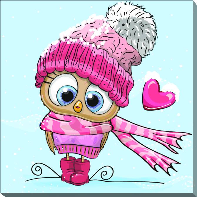 Картины на холсте The owl hat