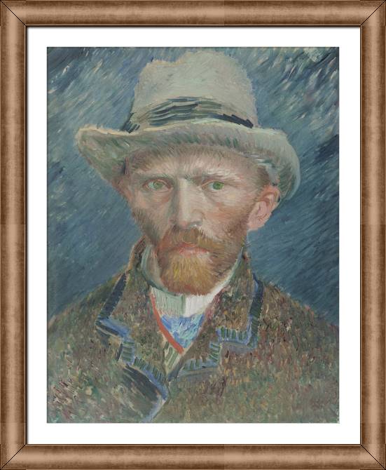 Картины в рамке, багете Portrait Of Van Gogh
