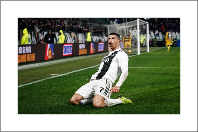 Картины, фото с паспарту Photo Cristiano Ronaldo