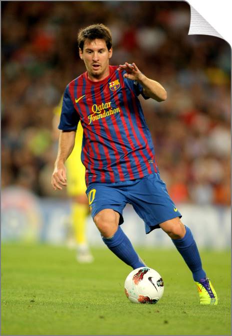 Купить и печать на заказ Картины на холсте Лионель Месси на стадионе