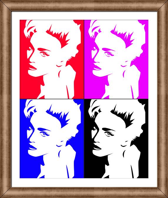 Купить и печать на заказ Репродукции картин Мадонна поп-арт
