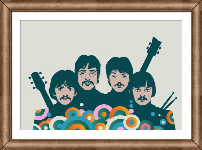 Картины в рамке, багете The Art Of The Beatles