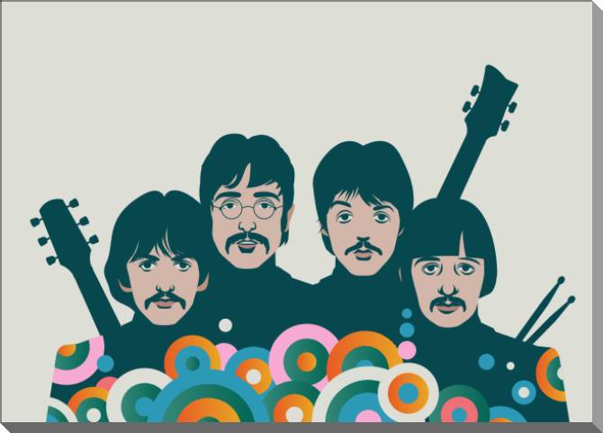 Купить и печать на заказ Картины Арт Beatles