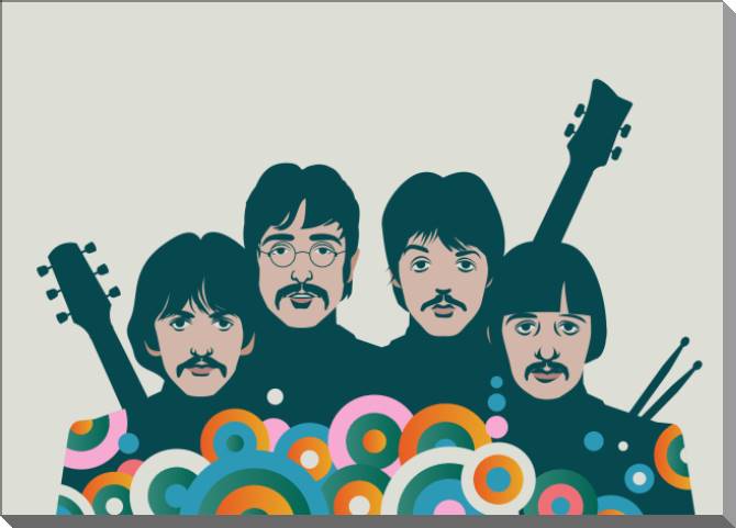 Картины на пластике, пеноркартоне The Art Of The Beatles