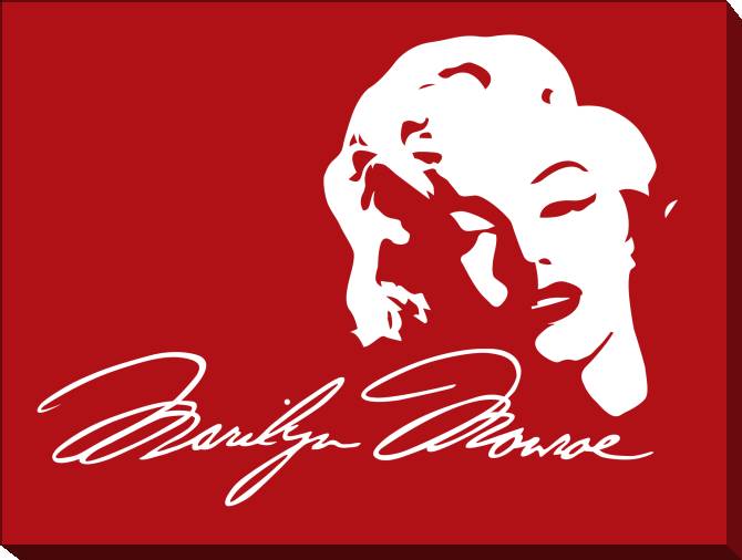 Картины на холсте Art Monroe on red