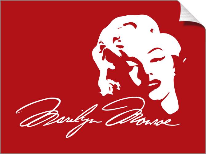 Купить и печать на заказ Картины на холсте Арт Монро на красном