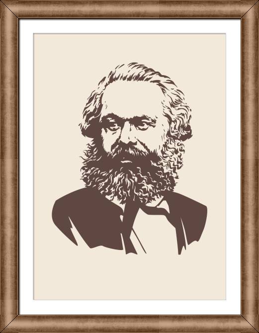 Купить и печать на заказ Картины в рамке, багете Карл Маркс