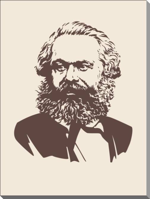 Картины на пластике, пеноркартоне Karl Marx