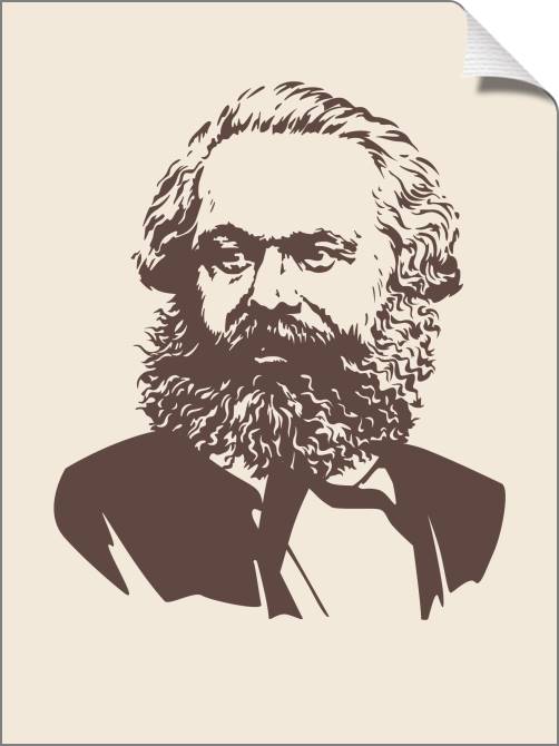 Купить и печать на заказ Картины на холсте Карл Маркс