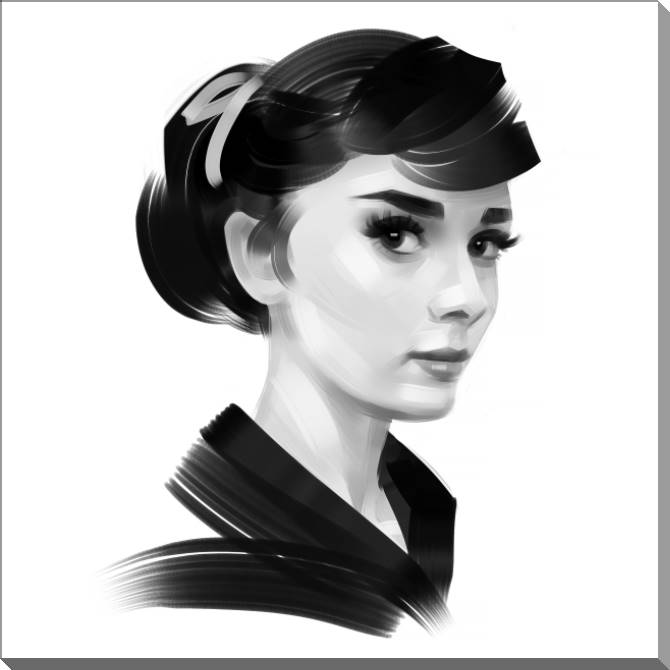 Картины на пластике, пеноркартоне Art Audrey Hepburn