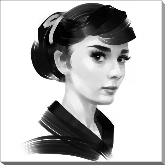 Paintings on canvas Art Audrey Hepburn