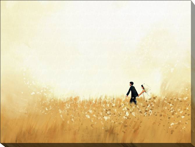Картины на холсте The couple on the field
