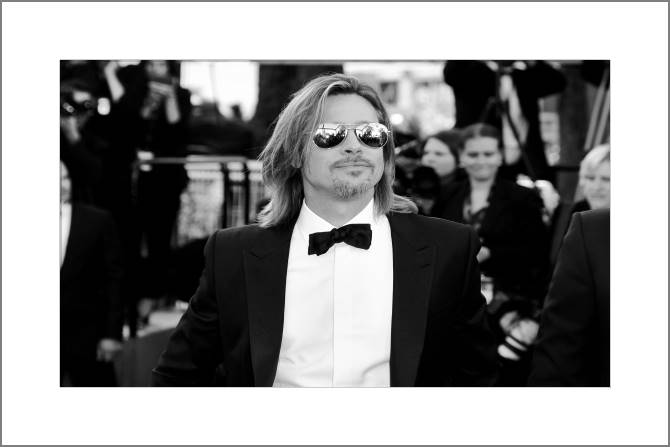 Картины, фото с паспарту Brad Pitt