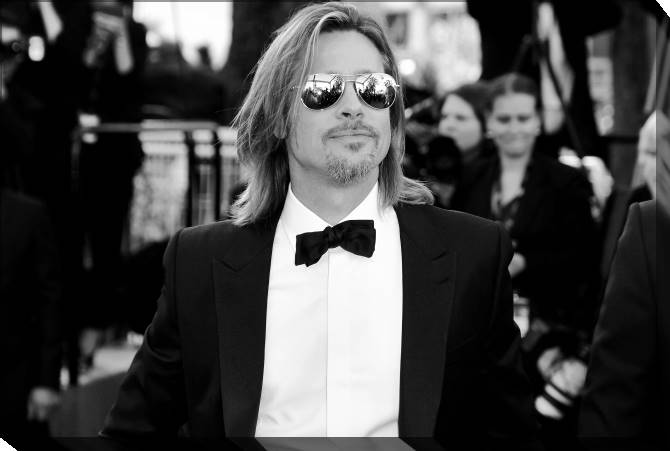 Paintings on canvas Brad Pitt