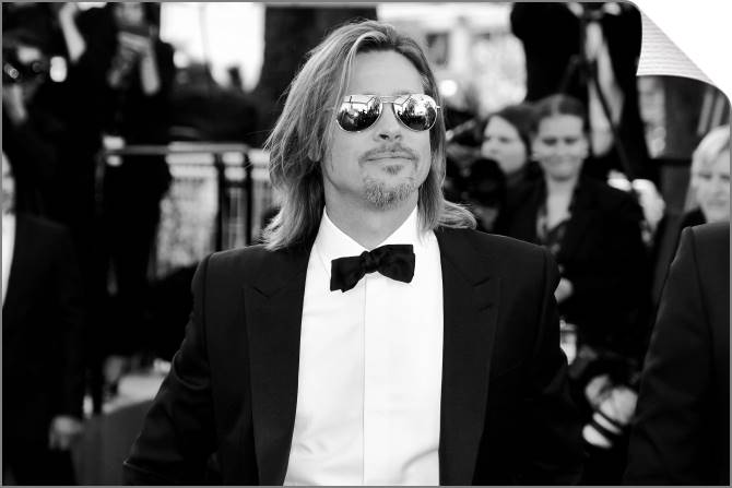 Купить и печать на заказ Картины на холсте Бред Питт