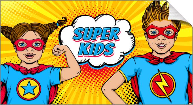 Купить и печать на заказ Картины на холсте Дети поп-арт