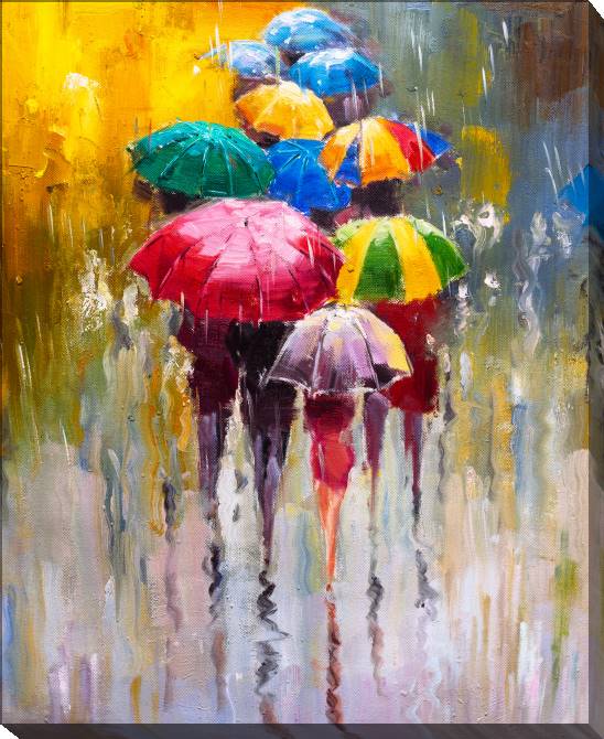 Картины на холсте Colorful umbrellas