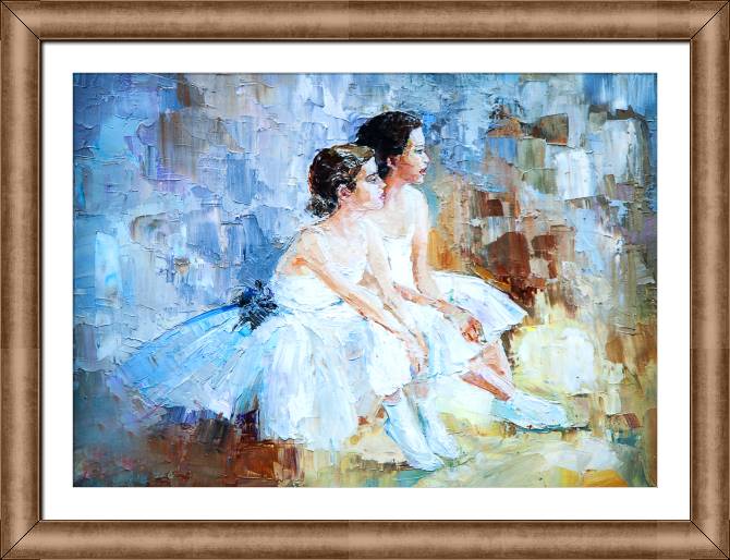 Купить и печать на заказ Картины в рамке, багете Маленькие балерины