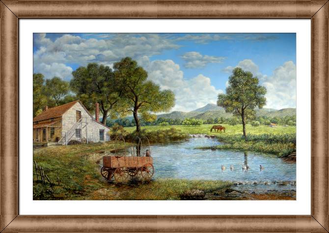 Купить и печать на заказ Картины в рамке, багете Сельская местность