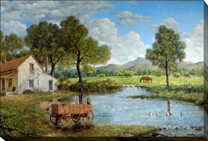 Купить и печать на заказ Картины на холсте Сельская местность