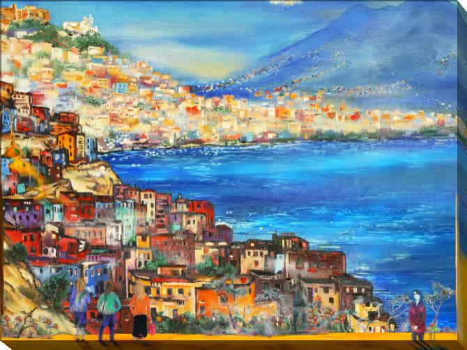 Paintings on canvas Beautiful views of Naples