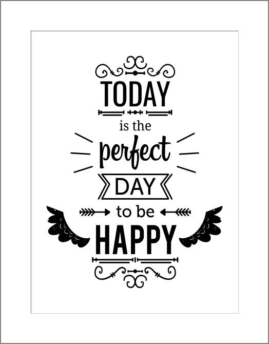 Купить и печать на заказ Картины, фото с паспарту Сегодня прекрасный день, чтобы быть счастливым