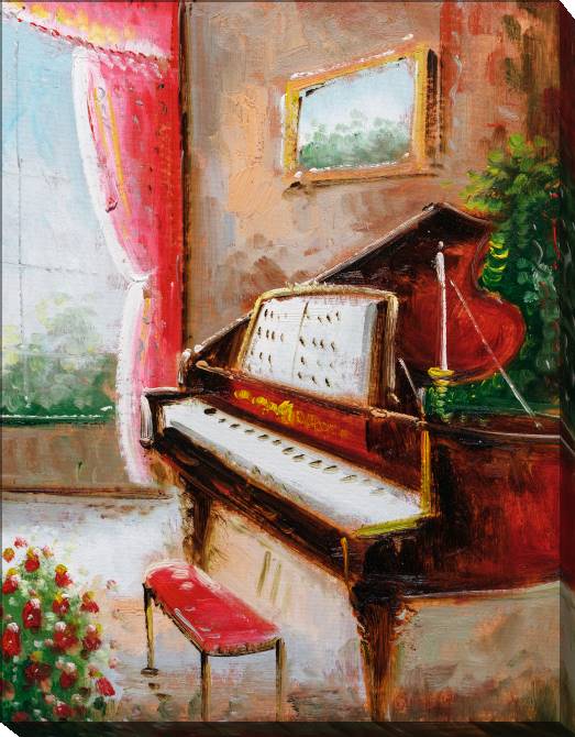 Paintings on canvas Picturesque piano