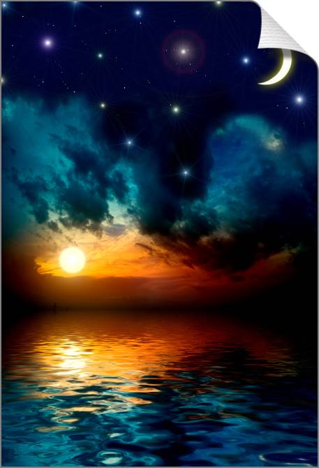 Купить и печать на заказ Картины на холсте Красивое ночное небо с множеством звезд