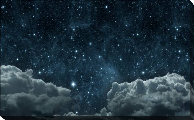 Картины на холсте Clouds and stars