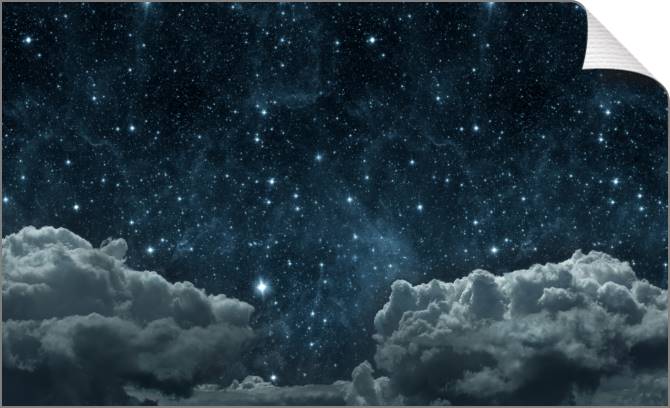 Купить и печать на заказ Картины на холсте Облака и звезды