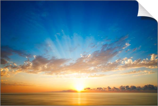 Купить и печать на заказ Картины на холсте Небо на закате