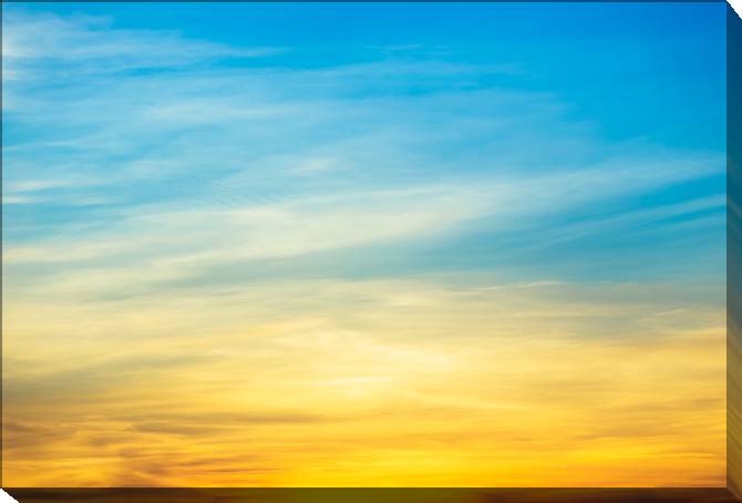 Картины на холсте Yellow-blue sky