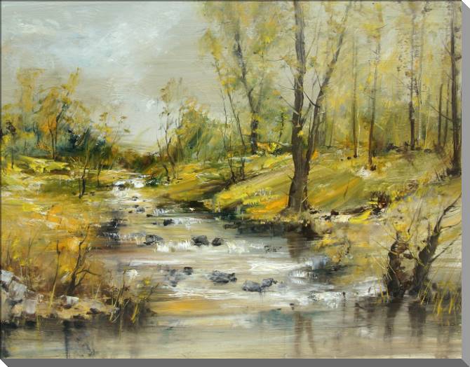 Картины на пластике, пеноркартоне The river