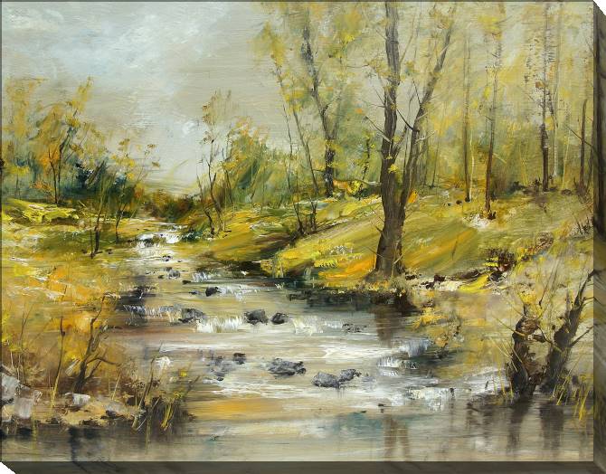 Купить и печать на заказ Картины на холсте Берег реки