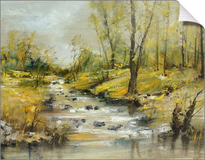 Купить и печать на заказ Картины на холсте Берег реки