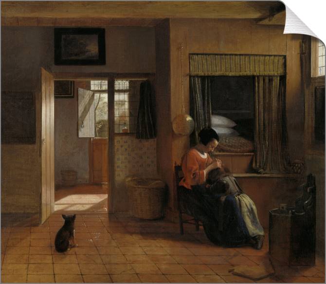 Paintings on canvas Parent debt (Pieter de Hooch)