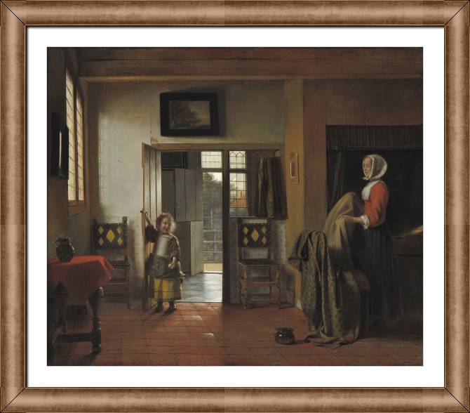 Купить и печать на заказ Картины в рамке, багете Спальня 