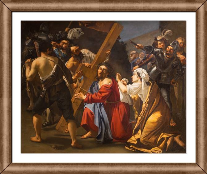 Купить и печать на заказ Картины в рамке, багете Иисус Христос с крестом