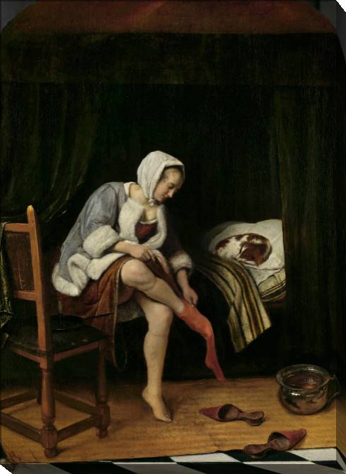 Картины на холсте Women toilet (Jan Steen)