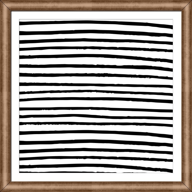 Купить и печать на заказ Картины в рамке, багете Минимализм в полоску