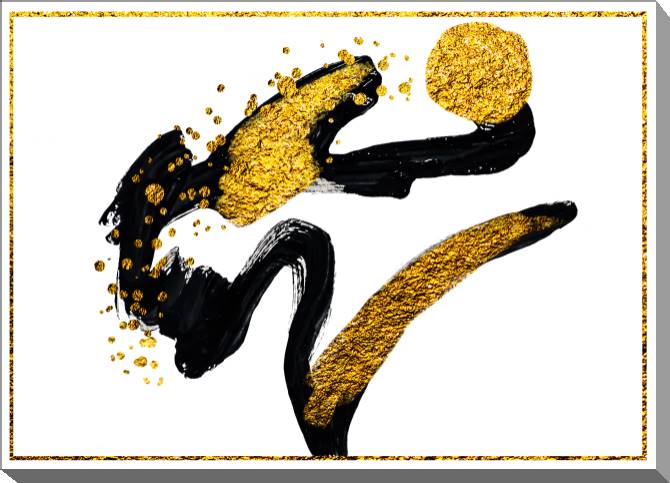 Paintings on canvas Minimalism with gold