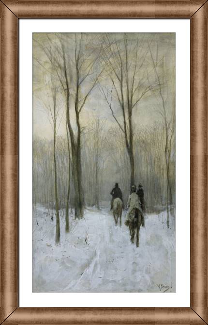Купить и печать на заказ Репродукции картин Всадники на снегу