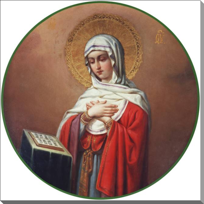 Paintings on plastic, foam cardboard The Icon Of The Annunciation