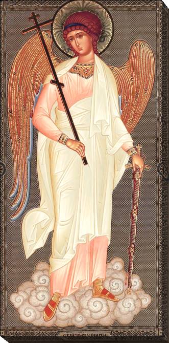 Paintings on canvas The image of the icon of the Guardian angel