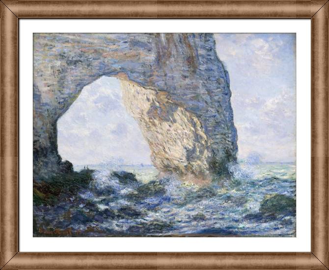 Картины в рамке, багете Manneport, view from below (Claude Monet)