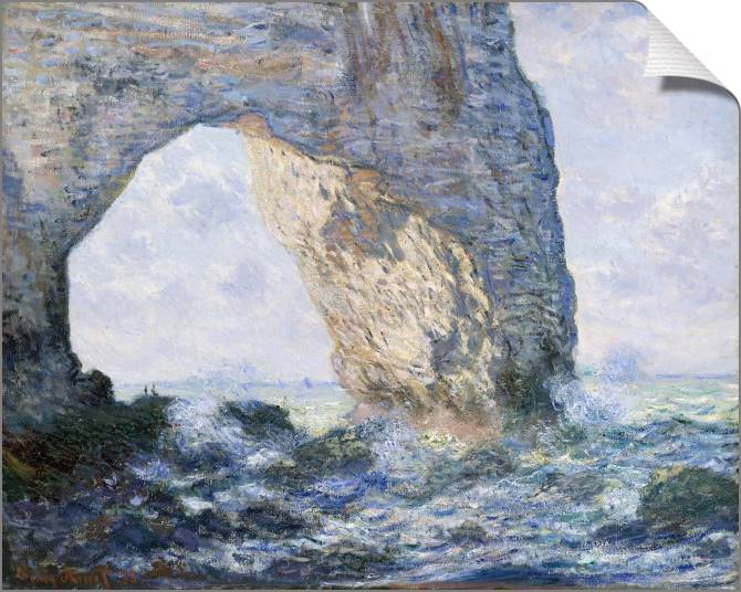 Купить и печать на заказ Картины на холсте Маннепорт, вид снизу