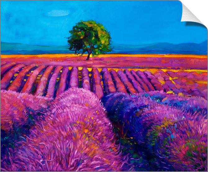 Купить и печать на заказ Картины на холсте Лавандовое поле