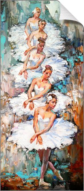 Купить и печать на заказ Картины на холсте Балерины в танце
