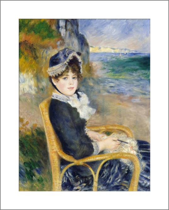 Купить и печать на заказ Картины, фото с паспарту На берегу моря